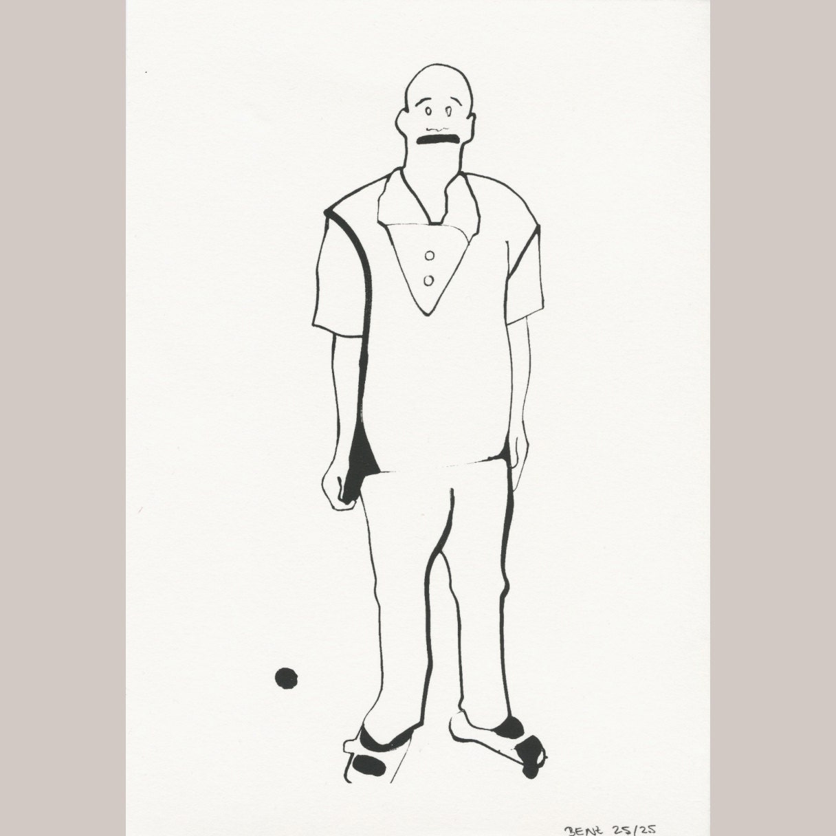 Schauze Fury - Limited Edition of 25 - One Color Screen Print - A5 - Artwork by Julia Benz