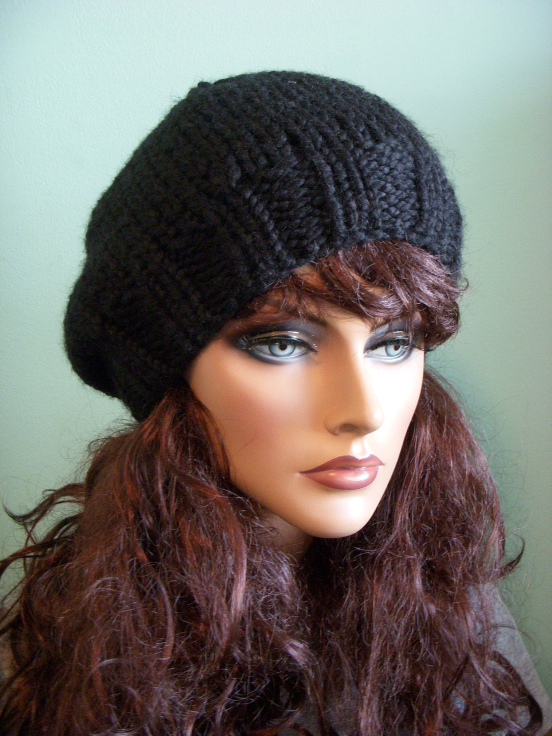 PATTERN: Stella Slouch Hat Chunky Knitted Slouchy Beanie Digital File