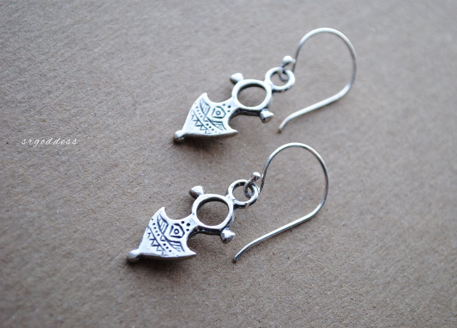TUAREG all sterling silver earrings by srgoddess