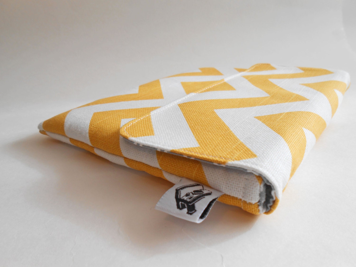 Apple iPad Mini Case, iPad Mini Cover, iPad Mini Sleeve --- Maize Chevron --- Custom sizing available for other Tablets and E-readers