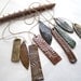 Stoneware Ceramic Garden Chimes, Organic Botanical, Made to Order