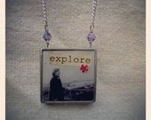 Explore photo collage necklace