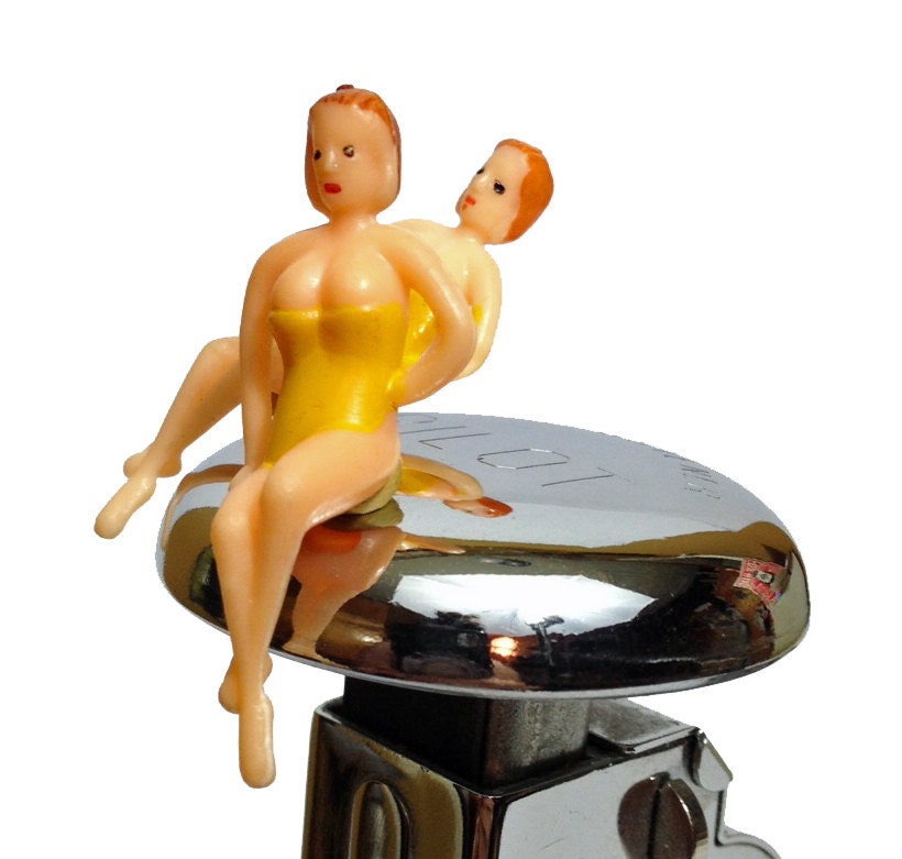2pcs TINY BATHING LADIES 60s Vintage Cake Toppers