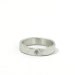 sterling silver diamond band, eco friendly carved ring, wedding ring