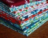 Denyse Schmidt Fat Quarters for Fabric Traditions, Bundle of 16 Different Prints.