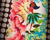 SET OF 4 Limited Edition Hula Girl collage placemats one of a kind each one is an original design 