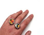 Real Sunset Moth Wings Ring - Nature Inspired Jewelry - MADE to ORDER