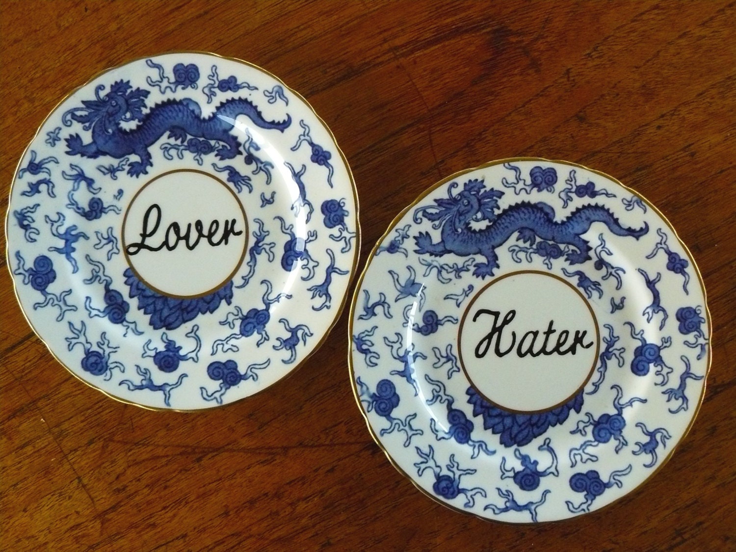 Lover Hater plate duo