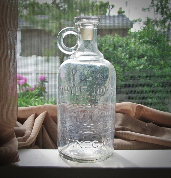 Antique Bottle C1910s 1920s Embossed White House By Seaofglass 4761