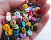 RAINBOW of Teeny Tiny Buttons MIX BAG of 225 buttons
