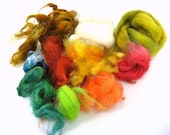 Carding Party Fiber Variety Pack A6-01- 2 oz - Great for carding batts, felting, spinning from the locks