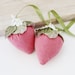 Pink Linen Strawberry Sachets