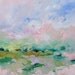 Original Abstract Landscape Painting Subtle Dreamy Fauve Impressionist Acrylic Painting on Canvas by Linda Monfort