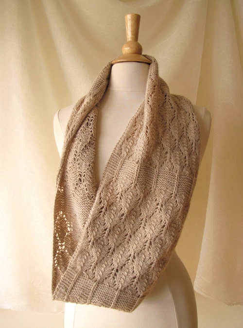 Birchleaf Cowl Knitting Pattern PDF