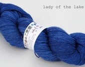 lady of the lake - hand dyed lachesis bluefaced silk laceweight (in stock)