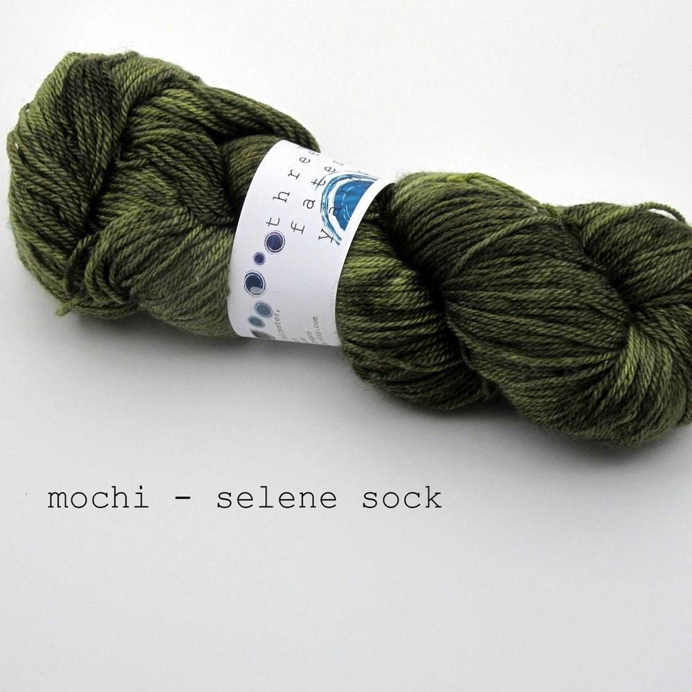 mochi - selene sock, a bluefaced leicester and silk blend
