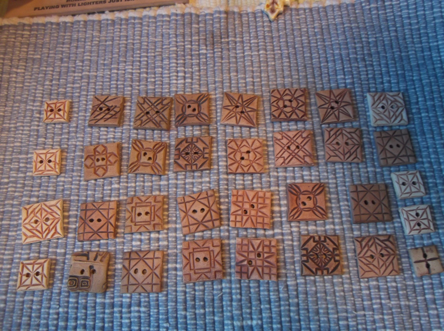 32 hand made ceramic buttons by the muddy muse clearance  SALE PRICED