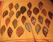24 designer ceramic leaf pendants by the muddy muse SALE PRICED