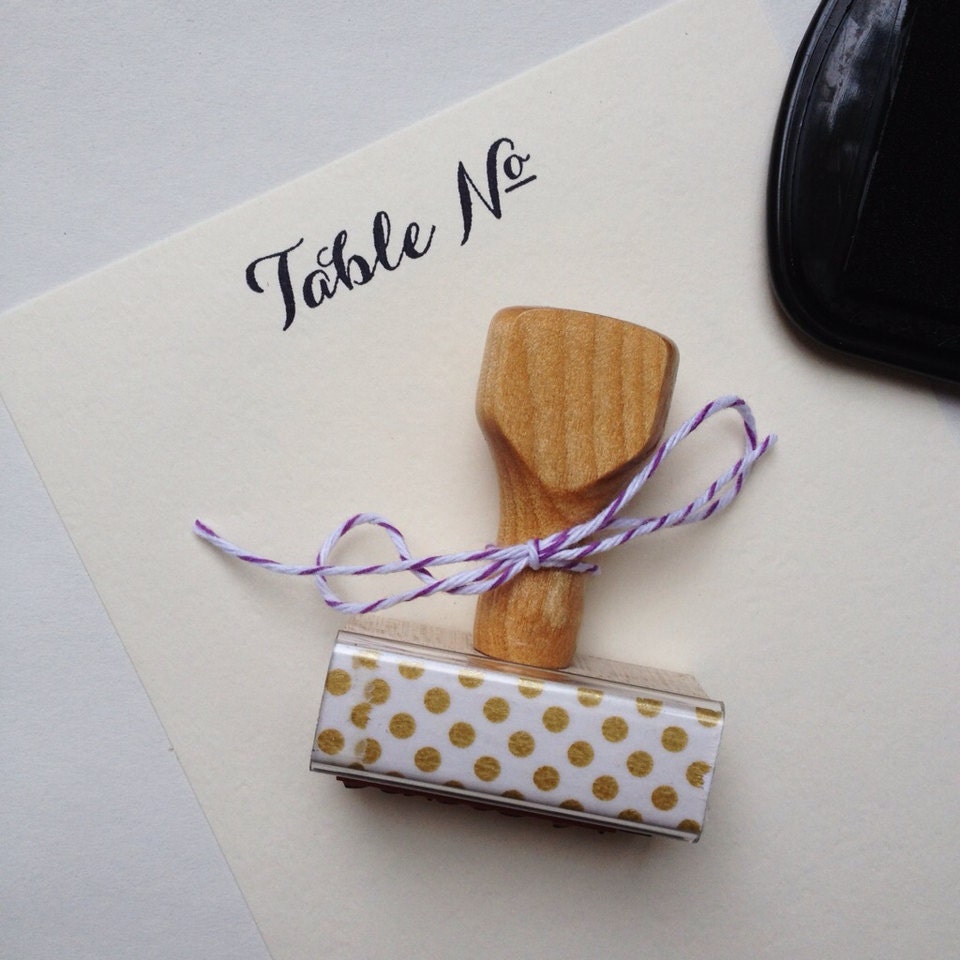 Table Number Stamp