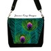 SALE Padded Camera Bag Dslr Camera Bag SLR Camera Bag Purse Peacock Feathers (RTS)