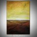 YELLOW Abstract Painting ORIGINAL - Large Abstract Landscape Oil Painting Contemporary Artwork - BEGINNING 40x28 by BenWill