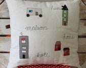 home-hem-maison-koti appliqued cushion cover SALE