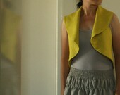 LINEN VEST with open back. spring, summer, autumn. womens clothing . mothers day. handmade by pamelatang