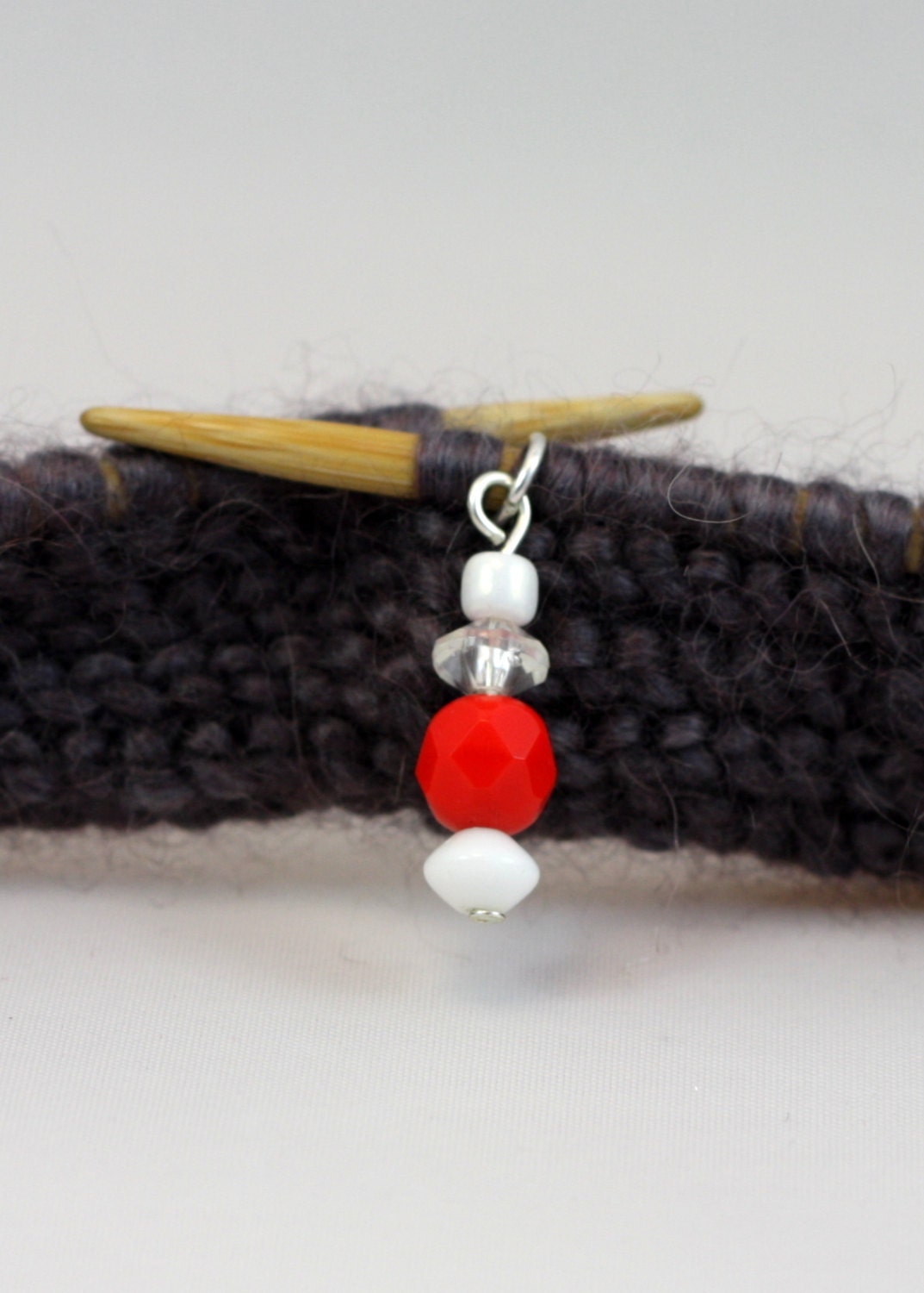 Set of 7 Peppermint Stitch Markers