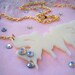 Cream SWEET Acrylic Necklace