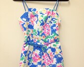 Retro Swimsuit set, bathing suit and matching skirt, vintage