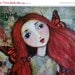 SUMMER SALE Red Haired Butterfly Faerie Fine Art Giclee Print, 8 x 10, Fantasy, Fairies, Wall Art, Reproduction Art, Children's Art