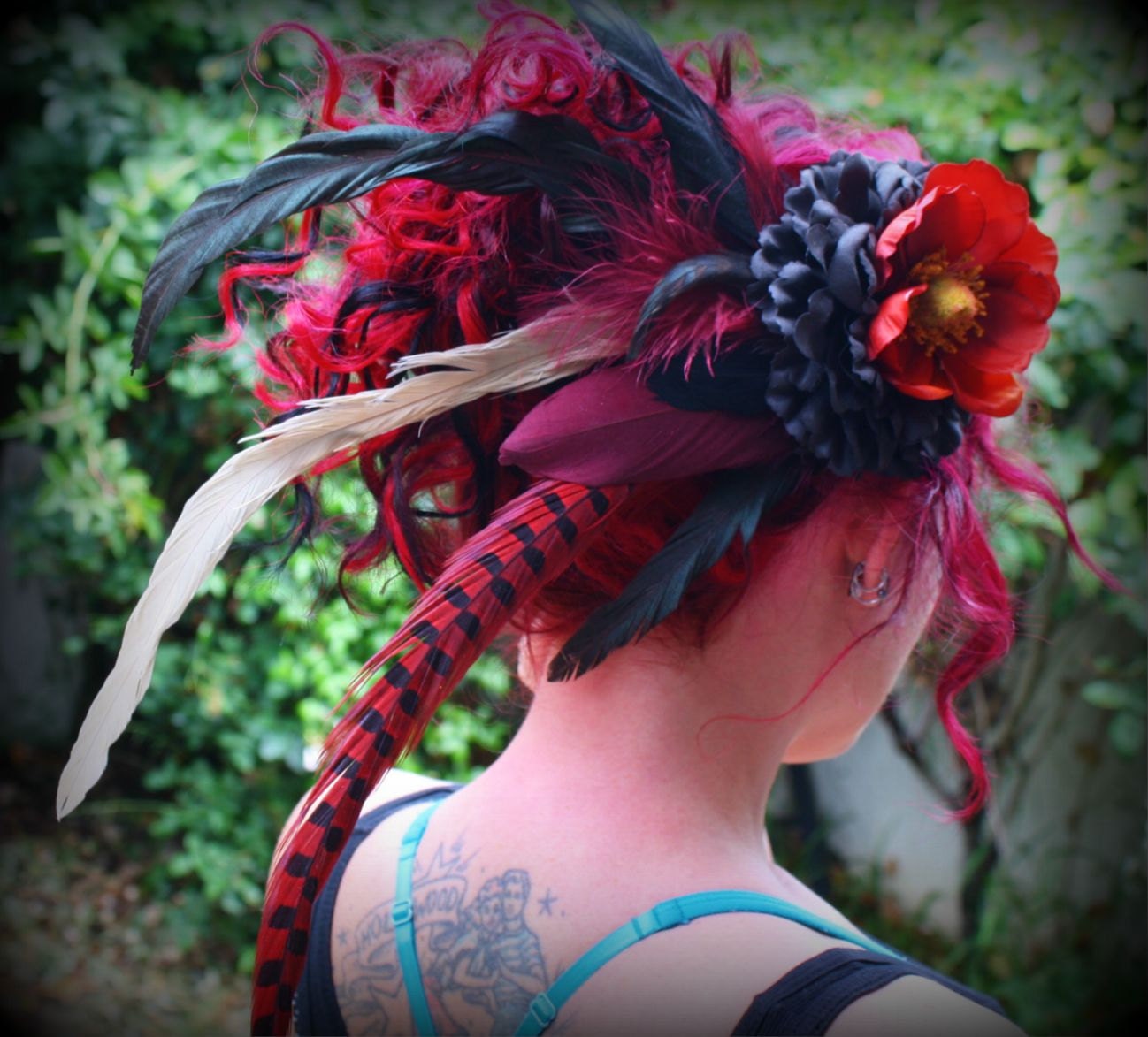 Savage Sunset Feather Hair Clip