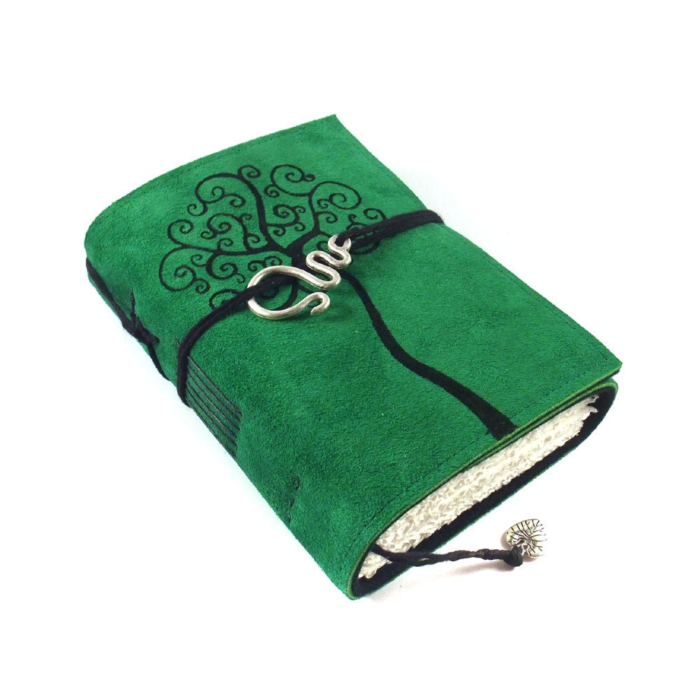 Journal, Leather, Diary, Notebook, Swirl Tree