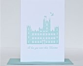 Downton Abbey Card/Letterpress Printed