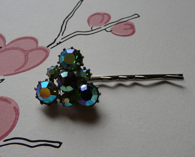 pulsar - vintage rhinestone bobbypin