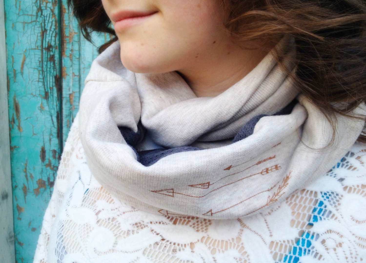 Circle scarf,  Eco, Free shipping in N.Am
