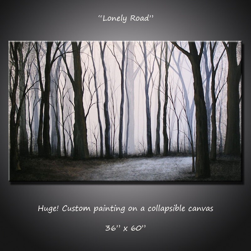 Amy Giacomelli Painting Original Contemporary Abstract Landscape Trees ... 36" x 60" free US shipping
