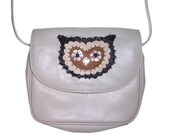 Handstitched Leather Brown Owl Customised Handbag