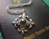 Black Garnet Maltese Cross