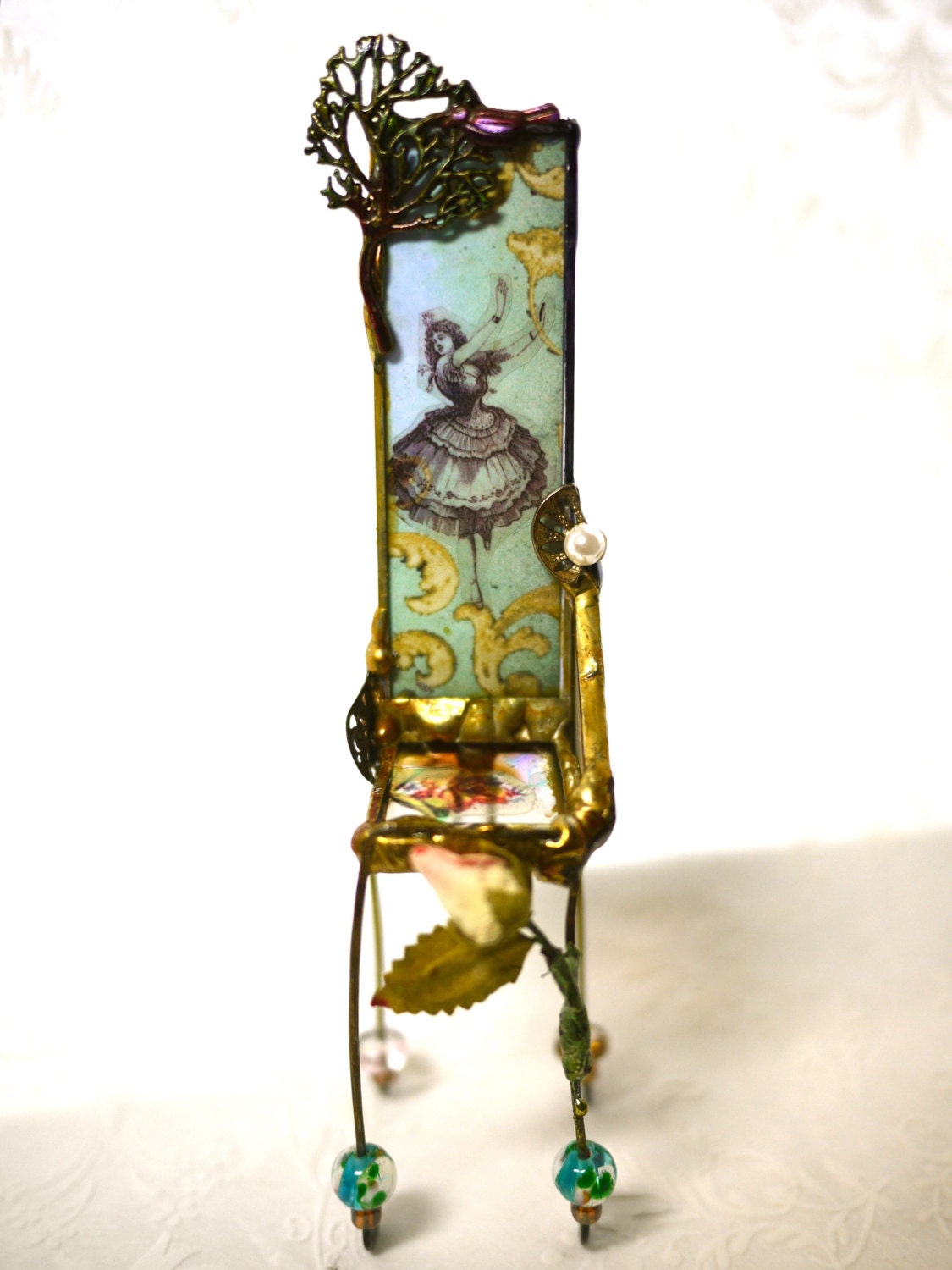 Miniature Art Chair - The Dancer - Ooak piece