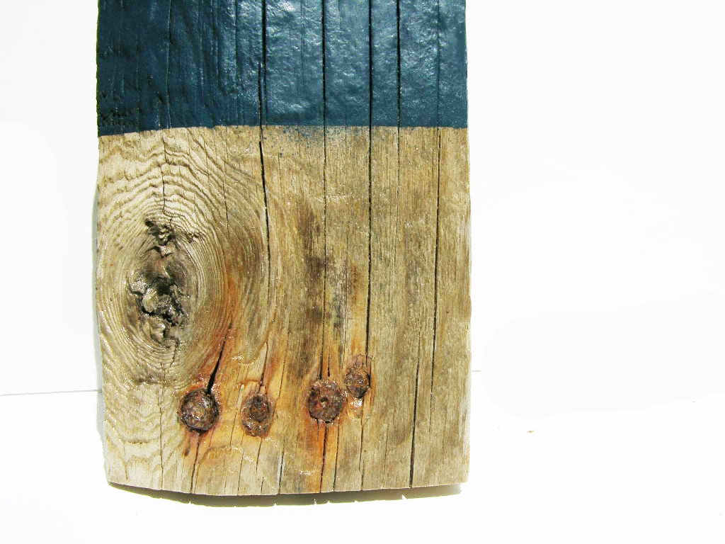 Reclaimed wood from the ocean original wall decor painting