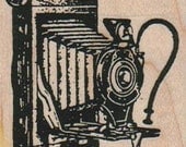 Rubber stamp antique bellos Camera wood Mounted  scrapbooking supplies number 10501