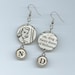 Nancy Drew Earrings recycled book pages The Secret of the Old Clock