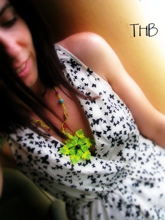Soledad Mandala Macrame Hemp Necklace