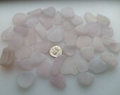 Amethyst Purple and Lavendar Sun Kissed Sea Glass 41 pieces by Lake Erie Beach Glass LEbg