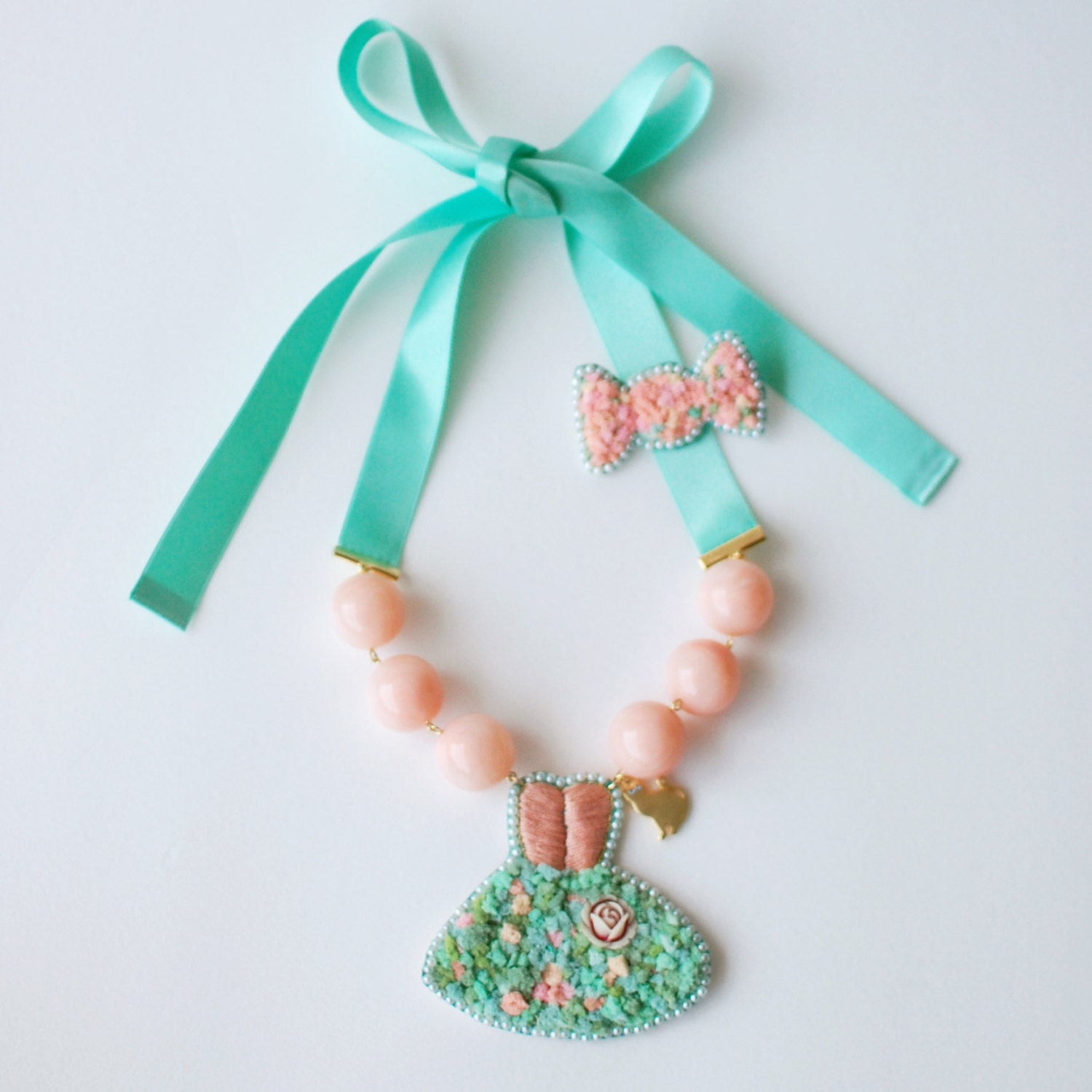 tiny dress necklace5