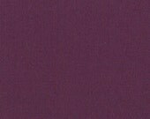 Eggplant Purple Solid Cotton Fabric - Modern Quilting Sewing - Moda Fabrics Bella Solids Collection - cotton Fabric by the yard
