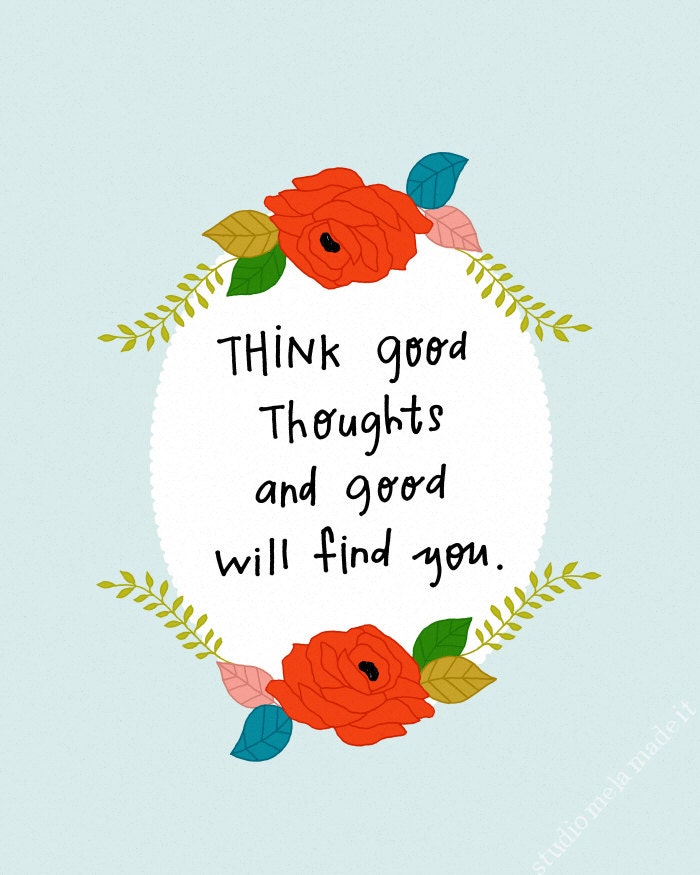 drawing floral art print, illustration, quote, roses, flowers, inspirational - Good Will Find You