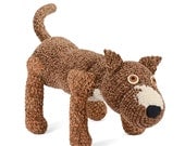 paula - crocheted pit bull plush dog stuffed animal softie