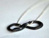 Snake infinity pendant, Year of the Snake, Sterling silver serpent necklace